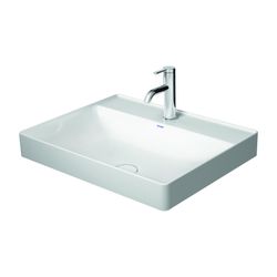 Duravit DuraSquare Aufsatzbecken 600mm, Weiß Hochglanz, DuraCeram, Rechteckig, mit ... DURAVIT-2354600041 4053424151212 (Abb. 1)