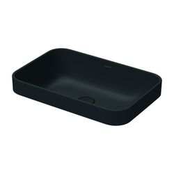 Duravit Happy D.2 Plus Aufsatzbecken 600mm, Anthrazit Matt, Rechteckig, ohne Überla... DURAVIT-2359601300 4053424702247 (Abb. 1)