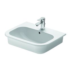 Duravit D-Code Einbauwaschtisch 435x545x195mm, Weiß Hochglanz, mit HLB/Überlauf, 1 ... DURAVIT-0337540000 4021534344077 (Abb. 1)