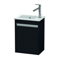 Duravit Ketho Waschtischunterbau wandh. 285x400x550mm L, Eiche Mattschwarz, Griffl... DURAVIT-KT6417L1616 4063382084255 (Abb. 1)