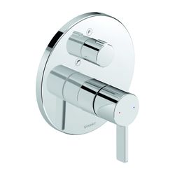 Duravit D-Neo Einhebel-Wannenmischer Unterputz, 2 Verbraucher, Chrom, Handbrause,... DURAVIT-DE5210018010 4063382162977 (Abb. 1)