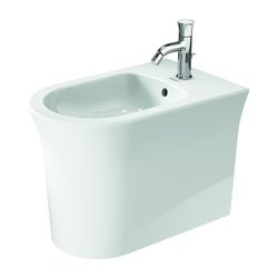 Duravit White Tulip Stand Bidet 580x370x420mm, Weiß Hochglanz, 1 HL, mit ÜL, Back t... DURAVIT-2293100000 4063382012562 (Abb. 1)