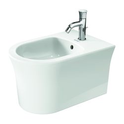 Duravit White Tulip Wandbidet 540x370x315mm, Weiß Hochglanz, WonderGliss, 1 HL, HL... DURAVIT-22931500001 4053424980386 (Abb. 1)