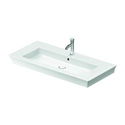 Duravit White Tulip Waschtisch 490x1055x155mm WonderGliss Weiß Hochglanz, Rechteck... DURAVIT-23631000001 4053424980034 (Abb. 1)