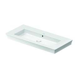 Duravit White Tulip Waschtisch 490x1055x155mm, WonderGliss, Weiß Hochglanz, Rechte... DURAVIT-23631000601 4053424980072 (Abb. 1)