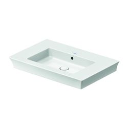 Duravit White Tulip Waschtisch 490x750x155mm, WonderGliss, Weiß Hochglanz, Rechtec... DURAVIT-23637500601 4053424913629 (Abb. 1)