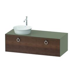 Duravit White Tulip Konsolenwaschtischunterbau wandh 550x1300x408mm L, mit KSP... DURAVIT-WT4982L77H20010 4063382545572 (Abb. 1)