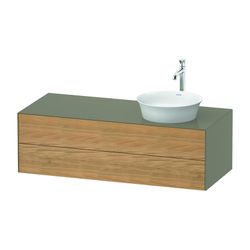 Duravit White Tulip Konsolen-WTU wandh. 550x1300x408mm R/mi. mit KSP Eiche Natur m... DURAVIT-WT4987RH5H2 4063382117854 (Abb. 1)