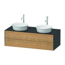 Duravit White Tulip Konsolen-WTU wandh 550x1300x408mm B/M mit KSP Eiche Natur mass... DURAVIT-WT4988BH558 4063382118394 (Abb. 1)