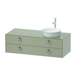 Duravit White Tulip Konsolenwaschtischunterbau wandh. 550x1300x408mm R/M mit K... DURAVIT-WT4992R60600010 4063382786678 (Abb. 1)