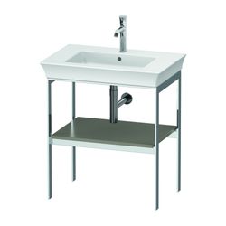 Duravit White Tulip Metallkonsole 450x684x760mm, Steingrau Seidenmatt, 1 Ablageflä... DURAVIT-WT454009292 4063382125958 (Abb. 1)