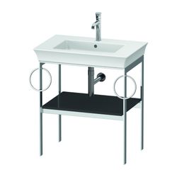 Duravit White Tulip Metallkonsole 450x684x760mm Graphit HG, 1 Ablagefläche, 2 Hand... DURAVIT-WT4546BH1H1 4063382127709 (Abb. 1)