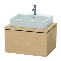 Duravit L-Cube Konsolenwaschtischunterbau wandh. 547x720x400mm ohne KSP Natur Eich... DURAVIT-LC581103030 4063382089625 (Abb. 1)
