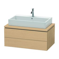 Duravit L-Cube Konsolenwaschtischunterbau wandh. 547x920x400mm ohne KSP Natur Eich... DURAVIT-LC581803030 4063382089694 (Abb. 1)