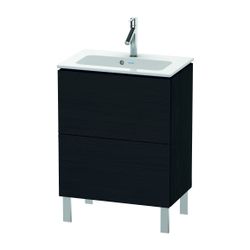 Duravit L-Cube Waschtischunterbau bodenstehend 391x620x704mm Eiche Mattschwarz, Gr... DURAVIT-LC667301616 4063382090775 (Abb. 1)