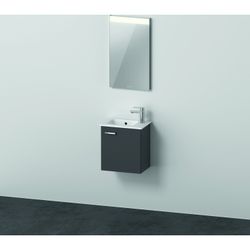 Duravit XBase Möbelwaschtisch, Waschtischunterbau, Spiegel 288x400x2000mm, 1 Tür R... DURAVIT-XB0065R4949 4063382163981 (Abb. 1)