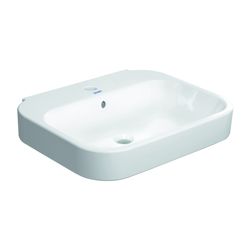 Duravit Happy D.2 Waschtisch 475x600x175mm wandhängend Weiß Hochglanz, Rechteckig,... DURAVIT-23166000001 4021534848797 (Abb. 1)