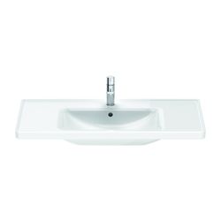 Duravit D-Neo Waschtisch 480x1005x160mm wandhäng., Weiß Hochglanz, Rechteckig, 1 Wa... DURAVIT-2367100000 4063382016096 (Abb. 1)