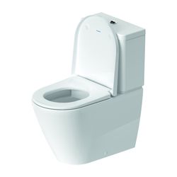 Duravit D-Neo Stand WC für Kombination 650x370x415mm, Weiß Hochglanz, 4/2l, Tiefspü... DURAVIT-2002090000 4063382016065 (Abb. 1)