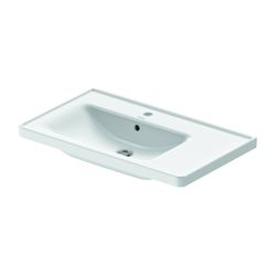 Duravit D-Neo Waschtisch 480x800x165mm, Weiß Hochglanz, Rechteckig, 1 Waschplatz L,... DURAVIT-2369800000 4063382016768 (Abb. 1)