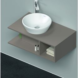 Duravit D-Neo Konsolenwaschtischunterbau wandhäng. 480x800x260mm Compact Basalt Ma... DURAVIT-DE491804343 4063382110138 (Abb. 1)