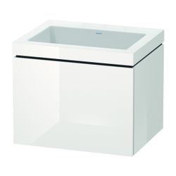 Duravit L-Cube Waschtisch-Set C-bonded wh Dekor, 480x600x500mm Weiß HG, Grifflos, ... DURAVIT-LC6916N2222 4053424498713 (Abb. 1)