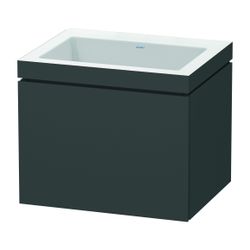 Duravit L-Cube Waschtisch-Set C-bonded wh Dekor, 480x600x500mm Graphit Matt, Griff... DURAVIT-LC6916N4949 4053424498652 (Abb. 1)