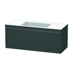 Duravit L-Cube Waschtisch-Set C-bonded wh Dekor 480x1200x500mm Graphit Matt/ Griff... DURAVIT-LC6919N4949 4053424409658 (Abb. 1)