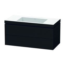 Duravit L-Cube Waschtisch-Set C-bonded wh Dekor, 480x1000x500mm Eiche Mattschwarz,... DURAVIT-LC6928N1616 4063382091574 (Abb. 1)