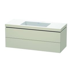 Duravit L-Cube Waschtisch-Set C-bonded wh Dekor, 480x1200x500mm Taupe Matt, Griffl... DURAVIT-LC6929N9191 4053424415406 (Abb. 1)
