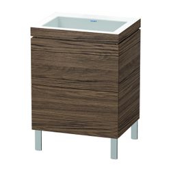 Duravit L-Cube Waschtisch-Set C-bonded bodenst. Dekor, 480x600x698mm Nusb.dunkel M... DURAVIT-LC6936N2121 4053424652276 (Abb. 1)