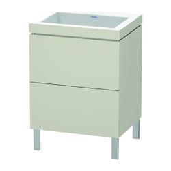 Duravit L-Cube Waschtisch-Set C-bonded bodenst. Dekor, 480x600x698mm Taupe Matt, G... DURAVIT-LC6936N9191 4053424500560 (Abb. 1)