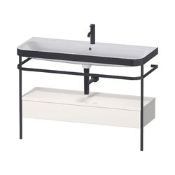 Duravit Happy D.2 Waschtisch-Set C-bonded Metallkonsole, SK Lack, 490x1175x850... DURAVIT-HP4744E83830000 4067116019971 (Abb. 1)