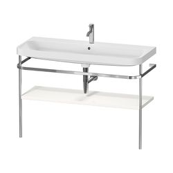 Duravit Happy D.2 Waschtisch-Set C-shaped Metallkonsole 490x1175x850mm, Taupe ... DURAVIT-HP4839O83830000 4067116020403 (Abb. 1)