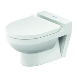 Duravit No.1 Wand-WC 480x325x345mm, Weiß Hochglanz, 4,5l, Tiefspüler, rimless, waag... DURAVIT-2574090000 4053424701639 (Abb. 1)