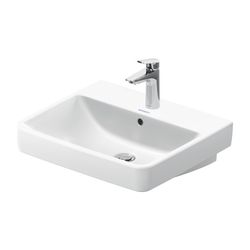 Duravit No.1 Waschtisch 460x550x175mm, Weiß Hochglanz, Rechteckig, 1 Waschplatz/HL ... DURAVIT-2375550000 4063382180278 (Abb. 1)
