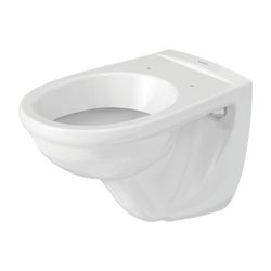 Duravit D-Code Wand-WC 560x355x385mm, Weiß Hochglanz, 6l, Tiefspüler, geschlossen, ... DURAVIT-0184090000 4021534063954 (Abb. 1)
