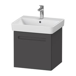 Duravit No.1 Waschtischunterbau wandhängend 426x490x478mm Graphit Matt, Folie/... DURAVIT-N14380049490000 4063382218674 (Abb. 1)