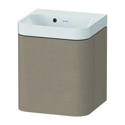 Duravit Happy D.2 Waschtisch-Set C-shaped wh Dekor, 360x400x480mm Leinen Matt,... DURAVIT-HP4340N75750000 4063382214522 (Abb. 1)