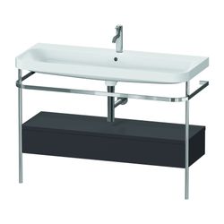 Duravit Happy D.2 Waschtisch-Set C-shaped Metallkonsole, SK Dekor, 490x1175x85... DURAVIT-HP4844O80800000 4063382216243 (Abb. 1)