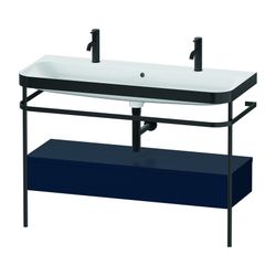 Duravit Happy D.2 Waschtisch-Set C-bonded Metallkonsole, SK Dekor, 490x1175x85... DURAVIT-HP4764O98980000 4063382213808 (Abb. 1)