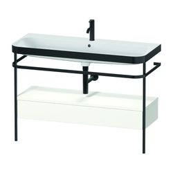 Duravit Happy D.2 Waschtisch-Set C-bonded Metallkonsole, SK Lack, 490x1175x850... DURAVIT-HP4744O36360000 4063382212955 (Abb. 1)