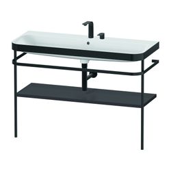 Duravit Happy D.2 Waschtisch-Set C-bonded Metallkonsole Dekor, 490x1175x850mm,... DURAVIT-HP4739E80800000 4063382214331 (Abb. 1)