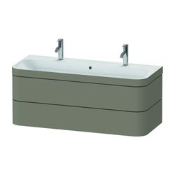 Duravit Happy D.2 Waschtisch-Set C-bonded wh Dekor, 490x1175x480mm Steingrau S... DURAVIT-HP4640O92920000 4063382212566 (Abb. 1)