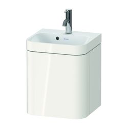 Duravit Happy D.2 Waschtisch-Set C-bonded wh Lack, 360x400x480mm Weiß Hochglan... DURAVIT-HP4633O22220000 4063382208644 (Abb. 1)