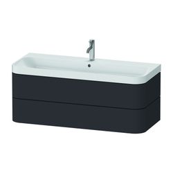Duravit Happy D.2 Waschtisch-Set C-shaped wh Lack, 490x1175x480mm Graphit SM, ... DURAVIT-HP4349O80800000 4063382215031 (Abb. 1)