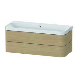 Duravit Happy D.2 Waschtisch-Set C-shaped wh Lack, 490x1175x480mm Mediterrane ... DURAVIT-HP4349N71710000 4063382214959 (Abb. 1)