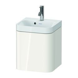 Duravit Happy D.2 Waschtisch-Set C-shaped wh Dekor, 360x400x480mm Weiß Hochgla... DURAVIT-HP4344O22220000 4063382214812 (Abb. 1)