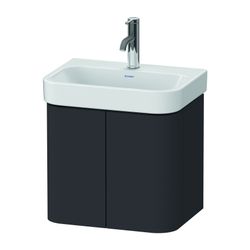 Duravit Happy D.2 Waschtischunterbau wandhäng. 350x475x415mm Graphit SM, Griff... DURAVIT-HP4384080800000 4063382803085 (Abb. 1)