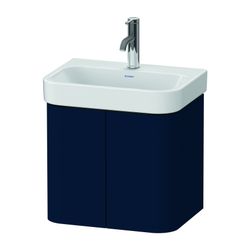 Duravit Happy D.2 Waschtischunterbau wandhäng. 350x475x415mm Nachtblau Seidenm... DURAVIT-HP4384098980000 4063382803153 (Abb. 1)